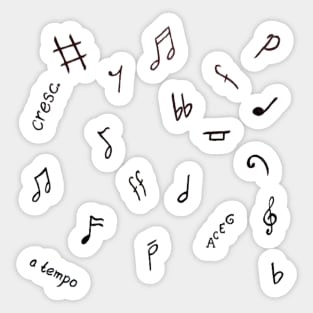 Musical Notes Pack Sticker